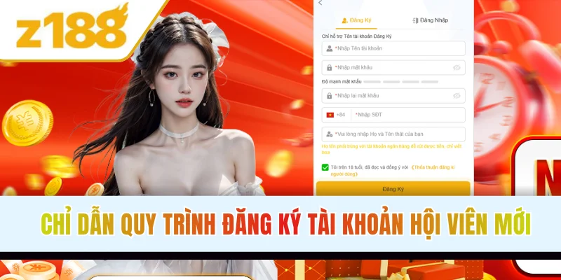 Chỉ dẫn quy trình đăng ký tài khoản hội viên mới
