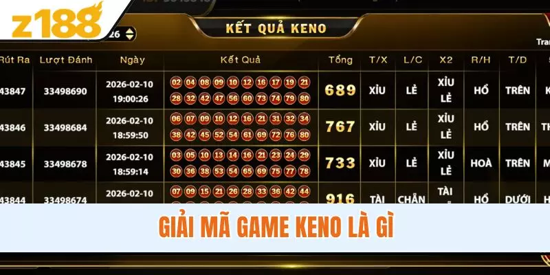 Giải mã game Keno là gì