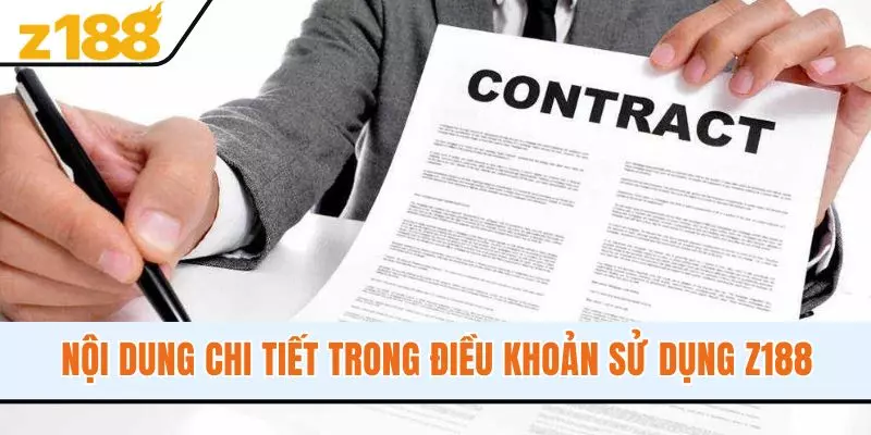 Nội dung chi tiết trong điều khoản sử dụng Z188