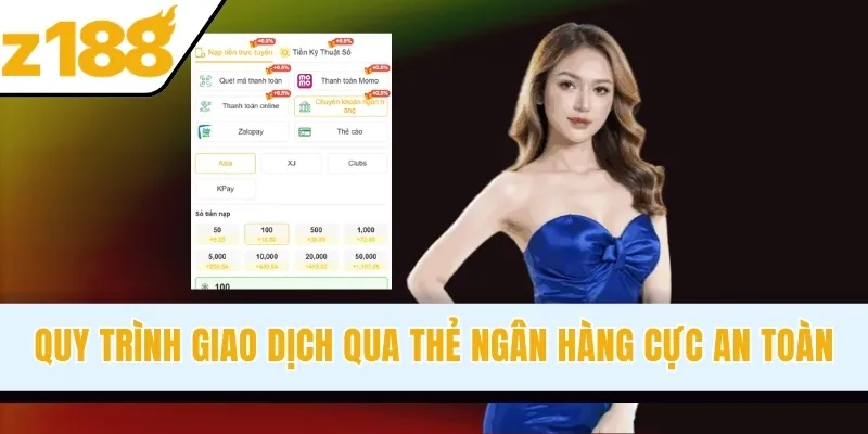 Quy trình giao dịch qua thẻ ngân hàng cực an toàn