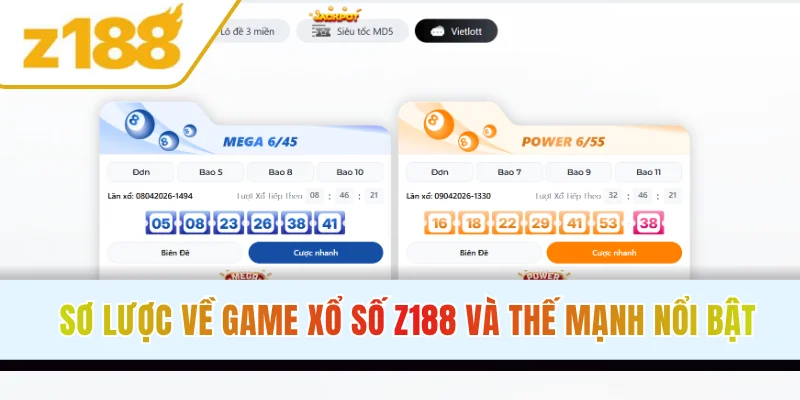 Sơ lược về game xổ số Z188 và thế mạnh nổi bật